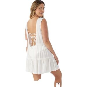 O’Neill | White Vanilla Linnet Backless Swim Cover Up Dress | XL